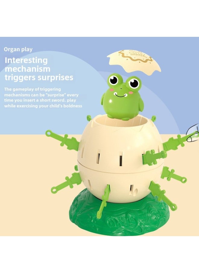 Mini Penguin Pirate Bucket Frog Catapult Bucket Decompression Interactive Leisure Toy Board Game Competitive Game-Specifications:Duck Style