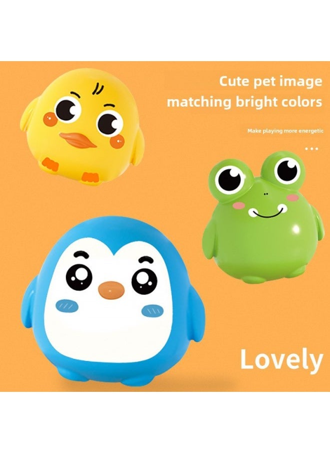 Mini Penguin Pirate Bucket Frog Catapult Bucket Decompression Interactive Leisure Toy Board Game Competitive Game-Specifications:Duck Style