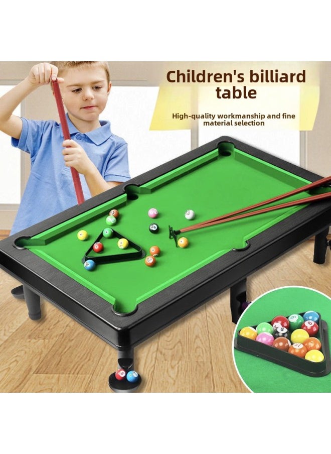 Mini Billiards Toy Children's Small Billiards Indoor Parent-Child Interactive Boys And Girls Table Game Wholesale-Color:20cm Special Small Ball Table + Tripod 2 Poles And 11 Balls