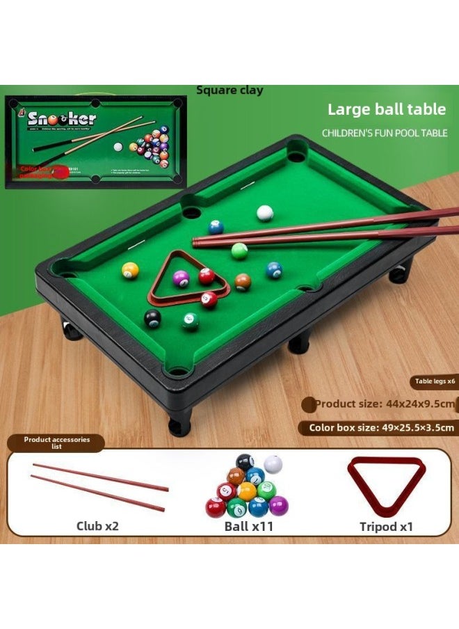 Mini Billiards Toy Children's Small Billiards Indoor Parent-Child Interactive Boys And Girls Table Game Wholesale-Color:20cm Special Small Ball Table + Tripod 2 Poles And 11 Balls