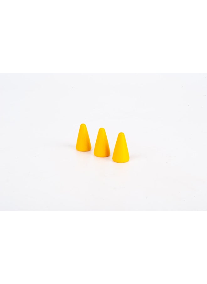 Children's Educational Game Chess Color Flying Chess Wooden Checkers Parent-child Interactive Board Game Toy Conical Chess-Color:Yellow