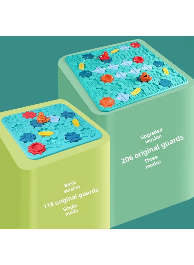 Children's Puzzle Road Building Maze Logical Thinking Reasoning To Create Road Intelligence Assembly Customs Back To Force Table Game-Color:Abs-lulu Maze [bs805-with 2 Cars And 6 Balls-chinese Box] 1300g