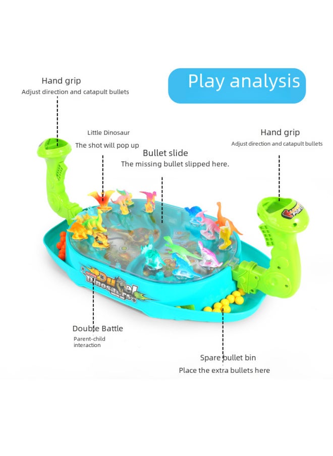 Children's Table Game Table Game Toys Parent-Child Educational Interactive Double Play Football Dinosaur Boy Cross Border-Color:Dinosaur Battle Game 32 Dinosaurs 48 Balls [english Color Box]