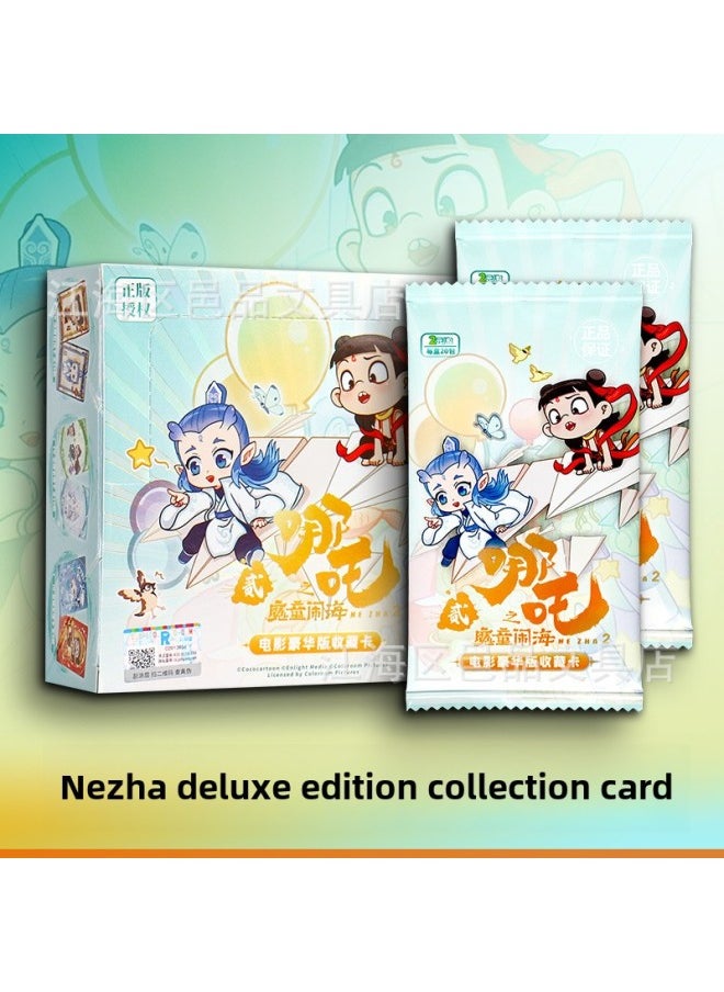 Card Collection Agency Which Magic Child Nao Hai Card Deluxe Edition 2 Yuan Package Genuine Animation Movie Collection Card Whole Box-Color:Card Collection Agency★2 Yuan★Nezha's Magic Boy Is In The Sea★Deluxe Edition★20 Packs In A Box