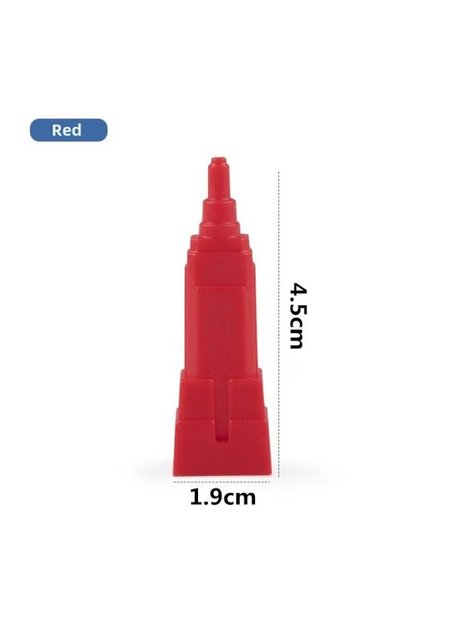 Direct Sales Game Chess Plastic Three-dimensional Building Small House Stackable Hotel Toy Accessories Supplement Expansion Bag-Color:Building ]