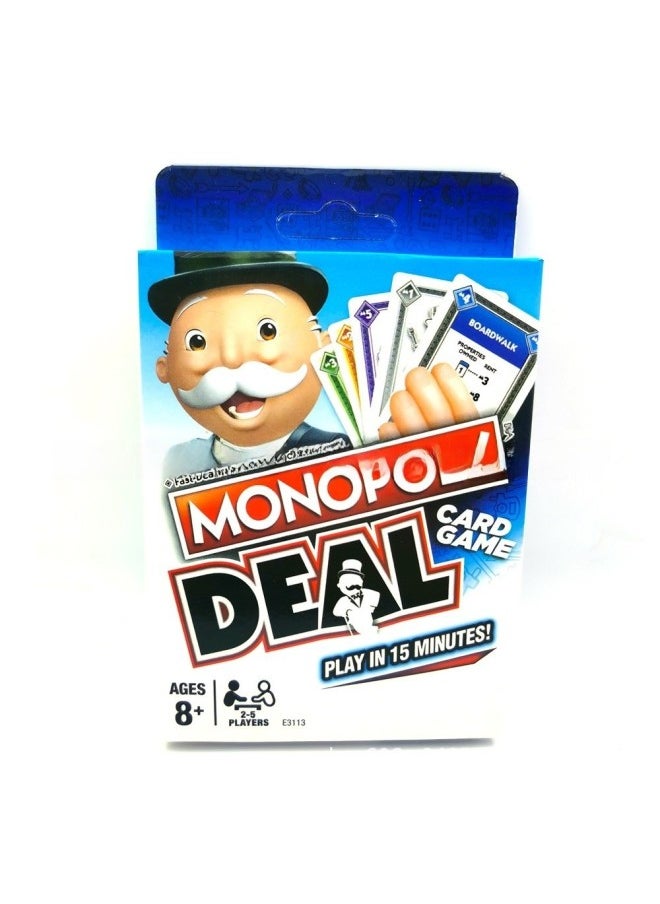 Large Size Monopoly Board Game English Version Iron Box Dea Monopoly German Version Tabletop Game For Children And Adults-Color:Blue Card Monopoly (english Version)