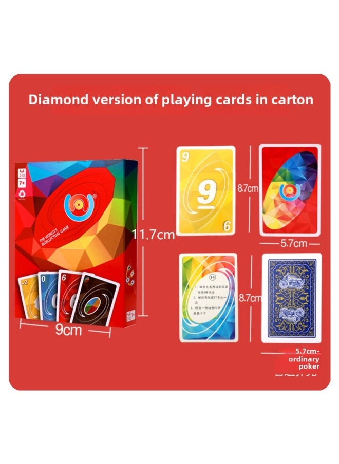 Genuine Uno Card Card Deno Uno Card Table Game Adult Party Casual Game-Color:PVC Plastic WuNuo Gold Edition