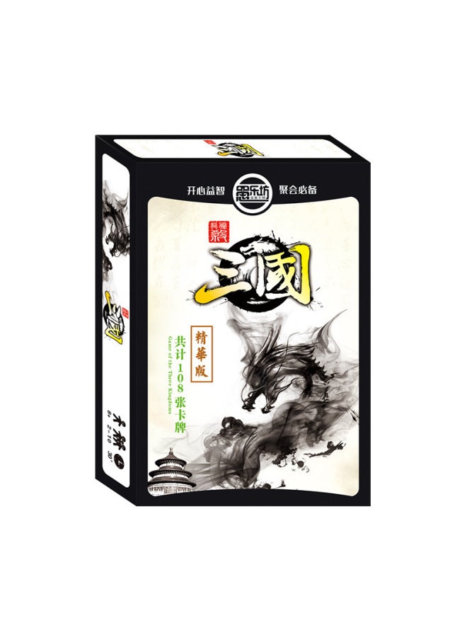 Yule Square Carton Series Board Games Parent-Child Interactive Toys Crazy Zoo Party Game Cards-Color:9147 Three Kingdoms Game