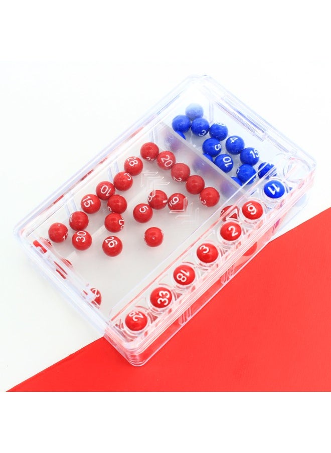 Lottery Classic Number Selection Box Double Color Ball Lotto Hand Number Selection Tool Welfare Lottery Machine Auxiliary Number Selection Tool-Color:A Set Of Lock Balls/two-color Balls