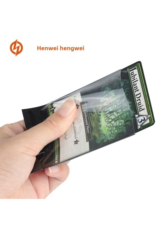 Hengwei Color 66*91 Frosted Card Set Card Film 20 Silk Wanzhi Brand Set Treasure Dream Black Transparent Card Set-Color:Dark Blue-Specifications:66*91mm