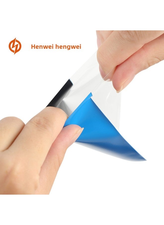 Hengwei Color 66*91 Frosted Card Set Card Film 20 Silk Wanzhi Brand Set Treasure Dream Black Transparent Card Set-Color:Dark Blue-Specifications:66*91mm