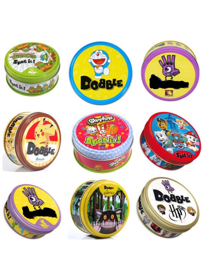 All English Spot It Family Gathering Parents Find Different Game Cards Dobble Game Cards Find Your Sister-Color:Christmas