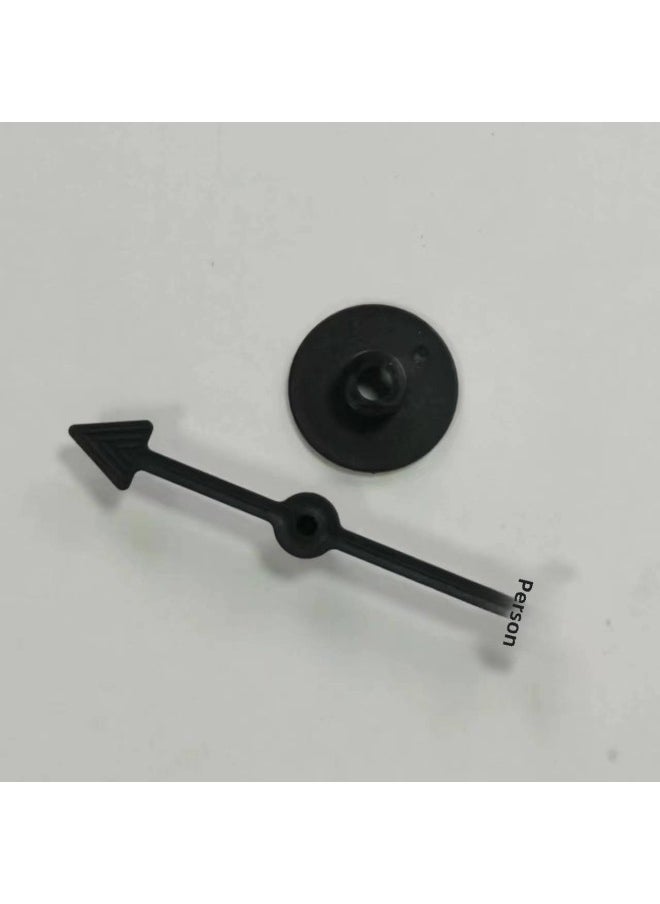 Children's Interactive Game Spinner Chess Pieces Plastic Pointer Tabletop Toy DIY Accessories Visual Intelligence Development-Color:8.6CM BLACK