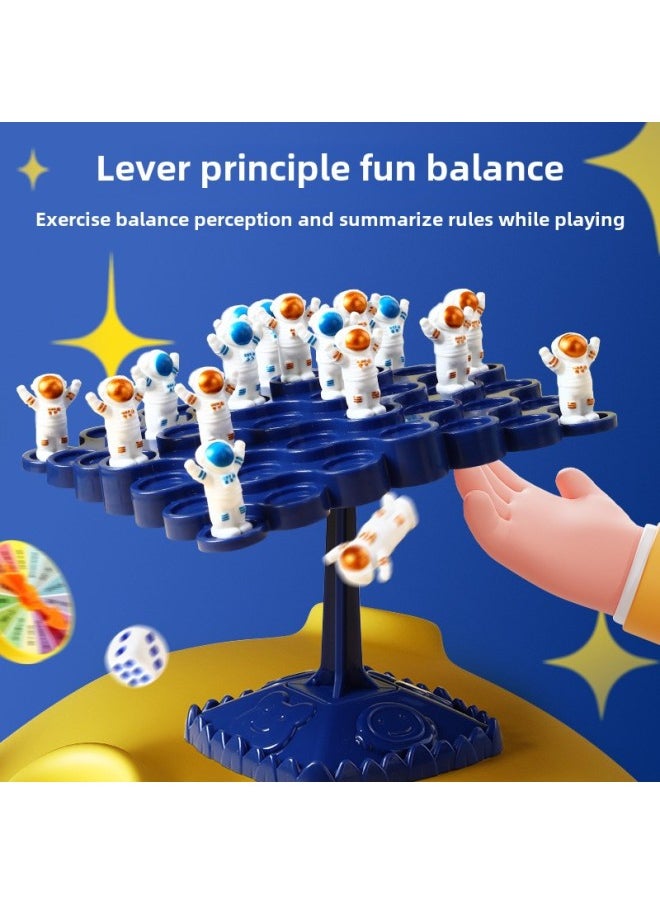 Children's Balance Tree Astronaut Stacking Music Concentration Training Balance Puzzle Table Game Toy-Color:8833 Astronaut Balance Tree-Specifications:96 Boxes/box