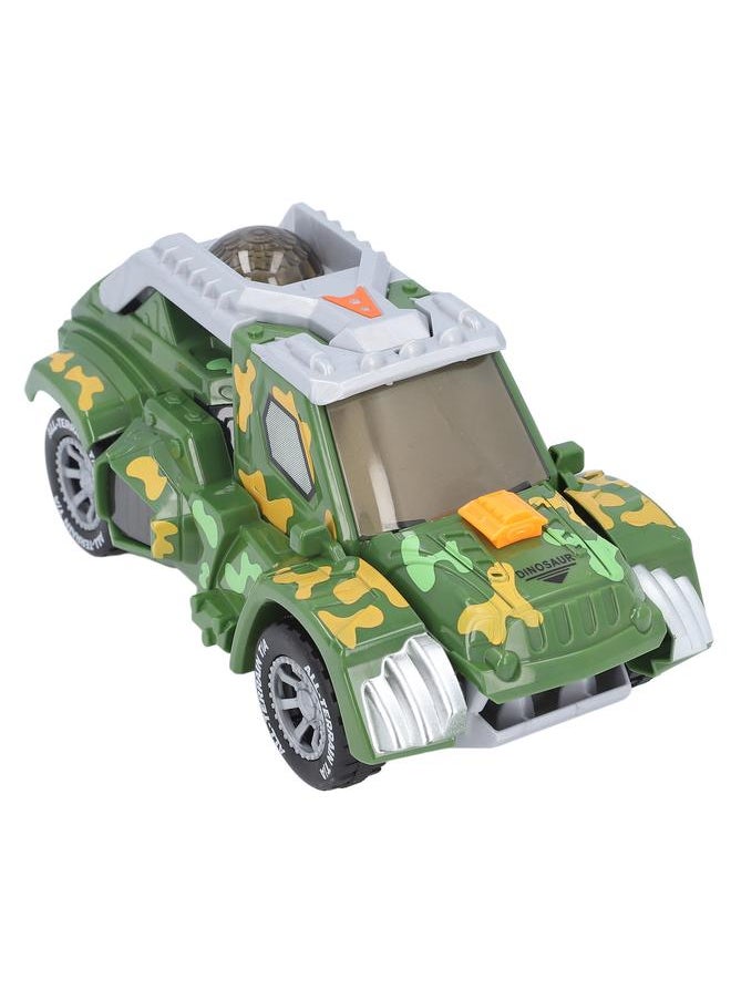 Transforming Dinosaur Car Toy Electric Colourful Light ABS Robot