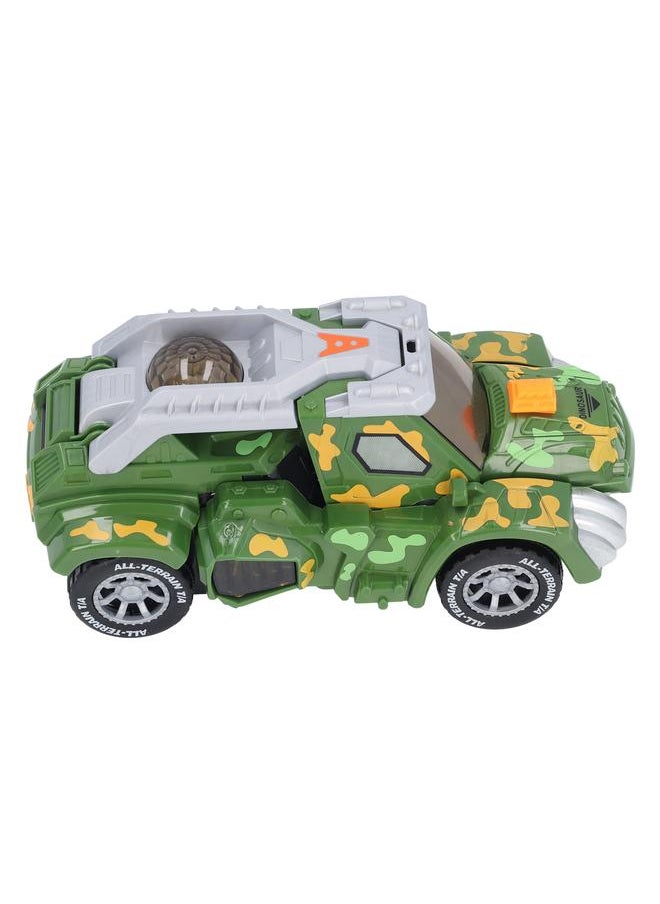 Transforming Dinosaur Car Toy Electric Colourful Light ABS Robot