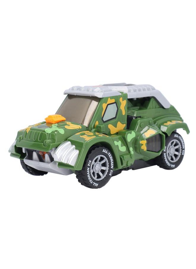 Transforming Dinosaur Car Toy Electric Colourful Light ABS Robot