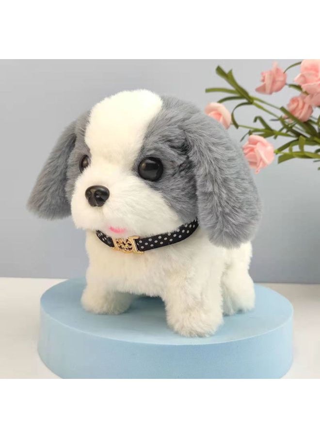 Plush Electric Puppy Children's Toy Simulation Husky Dog Can Walk And Call Voice Baby Boys And Girls Ann-Color:Golden Retriever ♢-Specifications:+♢