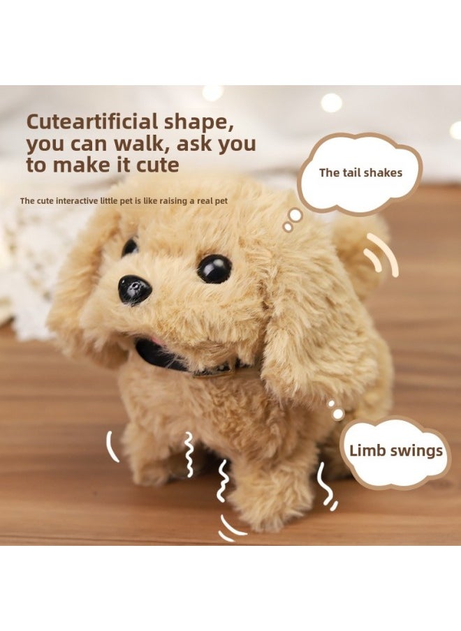 Children's Electric Simulation Plush Toy Pet Cabin Teddy White Rabbit Can Walk And Call Portable Gift Box Institution Gift-Color:Meng Chong Space Capsule 063 (Teddy) 7-piece Battery Self-provided