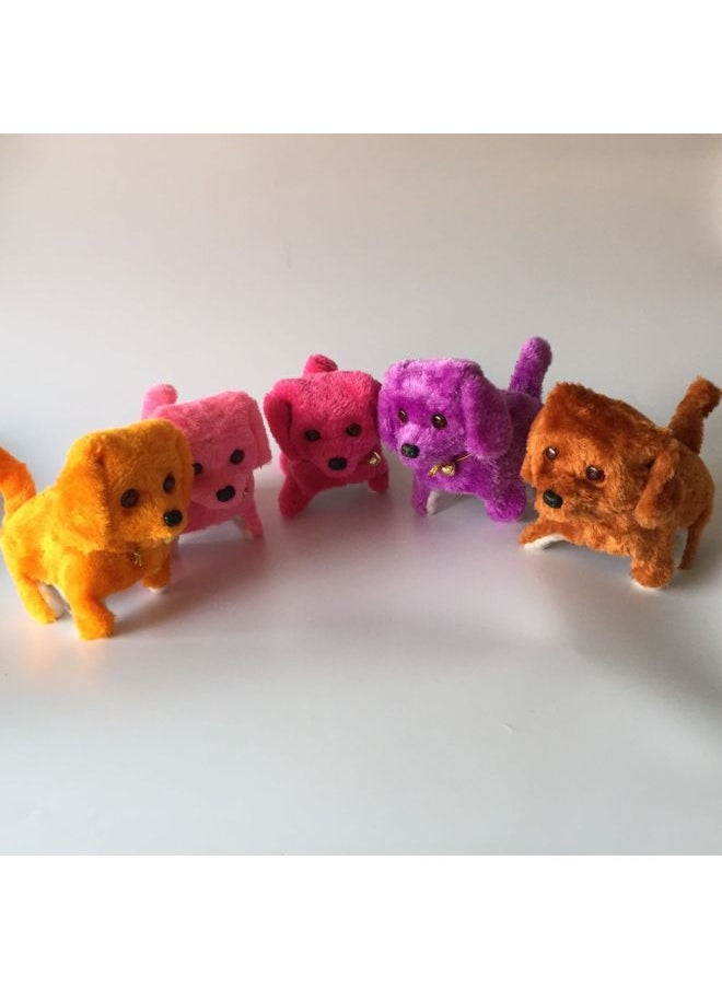 Electric Plush Inverted Dog Electric Simulation Dog Night Market Stall Dog-Color:Red