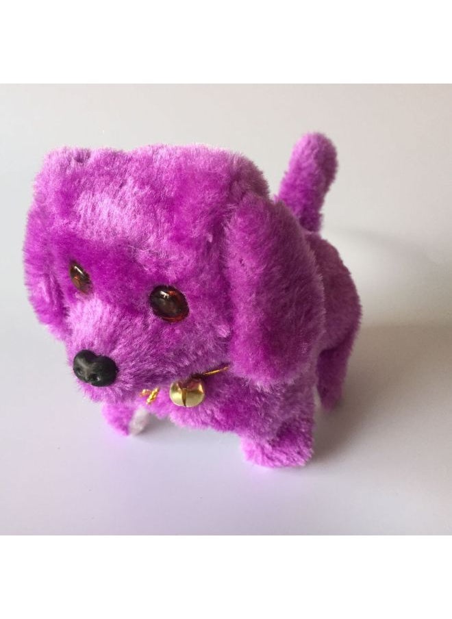 Electric Plush Inverted Dog Electric Simulation Dog Night Market Stall Dog-Color:Red