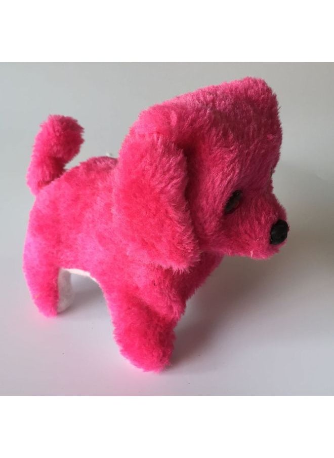 Electric Plush Inverted Dog Electric Simulation Dog Night Market Stall Dog-Color:Red