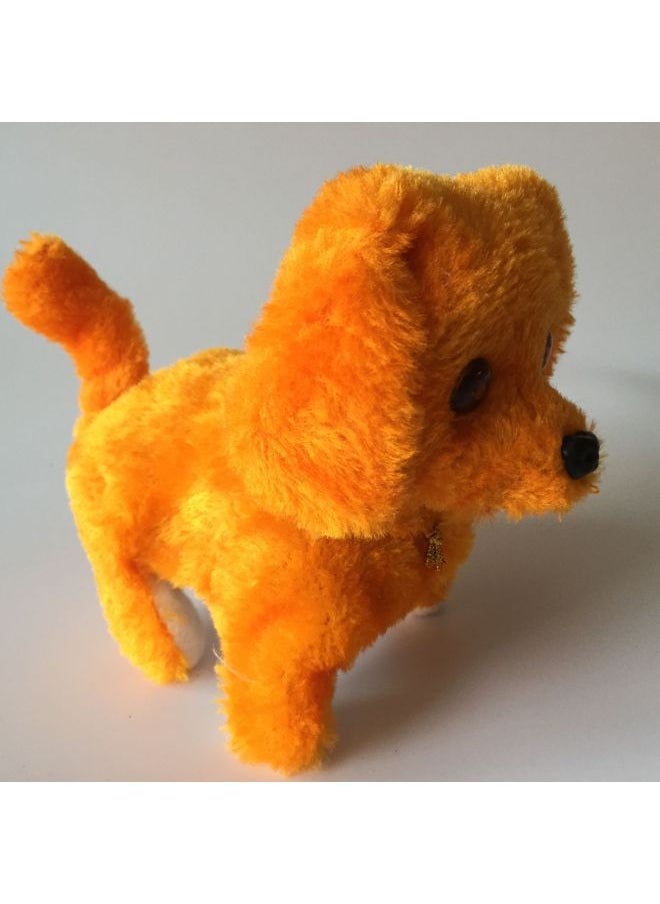 Electric Plush Inverted Dog Electric Simulation Dog Night Market Stall Dog-Color:Red