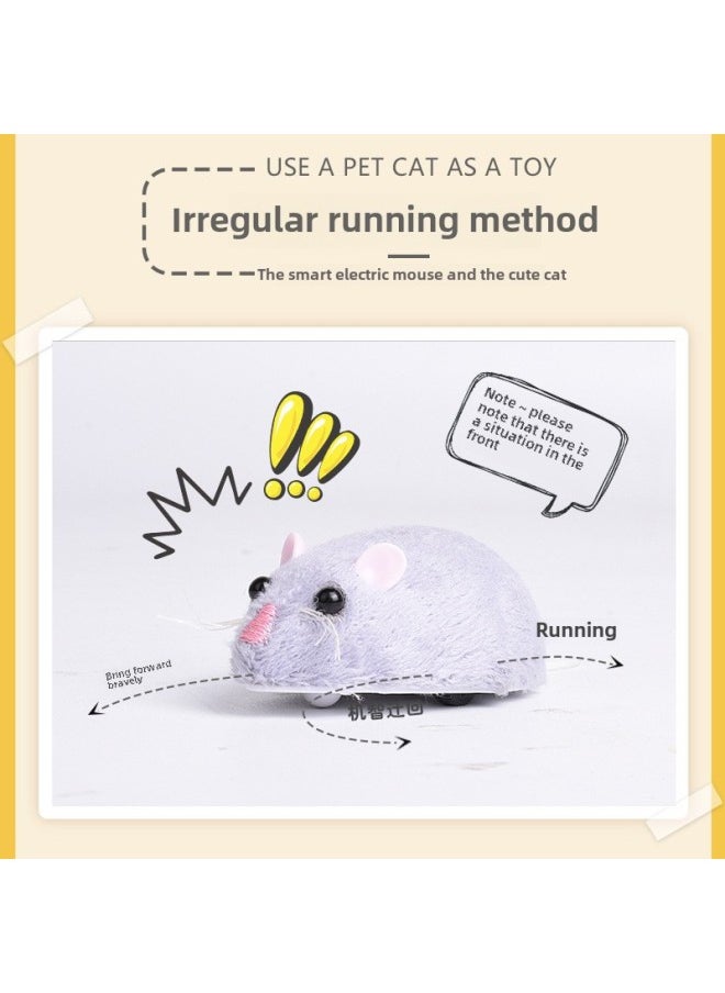 Strange Remote Control Mouse Infrared Remote Control Simulation Creative Simulation Animal Infrared Electric Pet Toy-Color:Two-way Fur Surface-brown