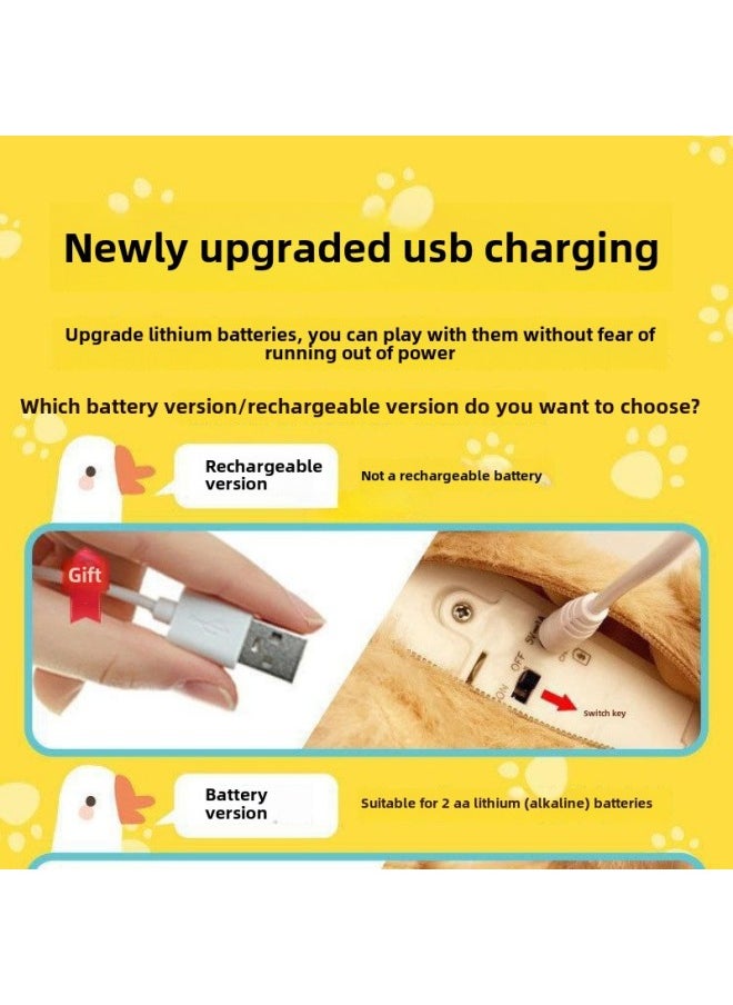 Electric Dog Dog Toy Walking Call Plush Electronic Pet Puppy Children Baby Toy Boys Girls-Color:[cat House Gift Box 2] Remote Control Teddy Dog + Dog House Gift Box-Specifications:Official Standard
