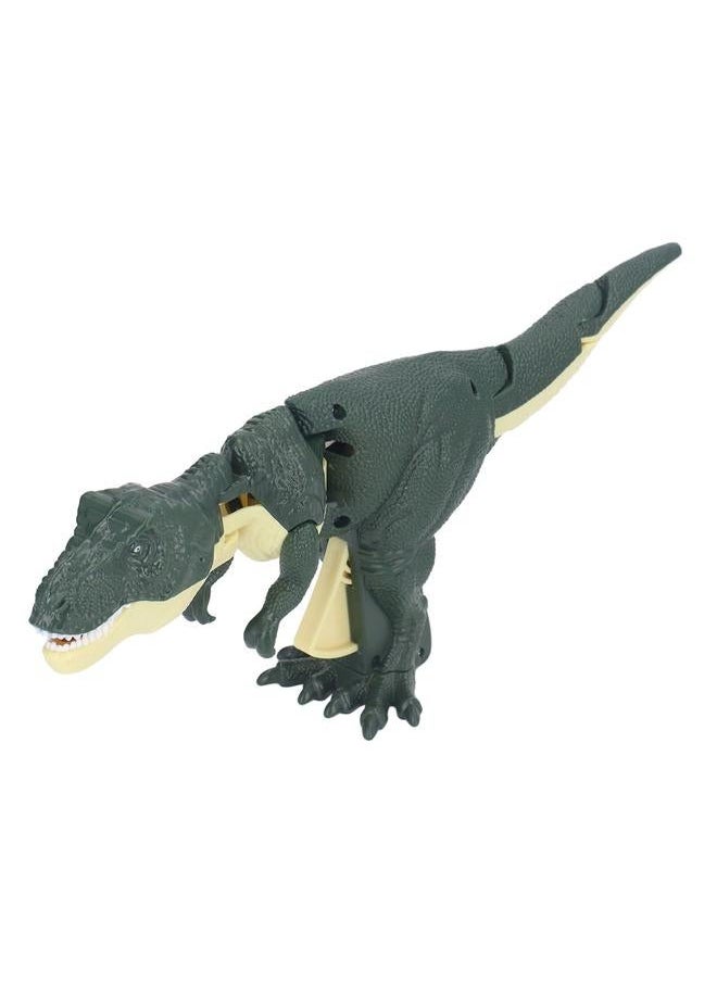 Funny Press Dinosaur Toy Interactive Musical Shake Head Electronic Realistic Green