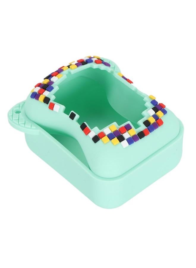 Silicone Cover Case for Bitzee Interactive Toy Digital Pet with Lanyard Scratch Resistant Electronic Pets Travel Storage Bag Green