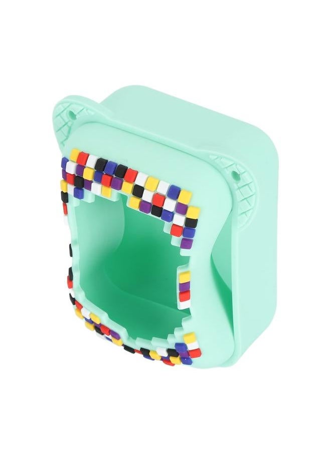 Silicone Cover Case for Bitzee Interactive Toy Digital Pet with Lanyard Scratch Resistant Electronic Pets Travel Storage Bag Green