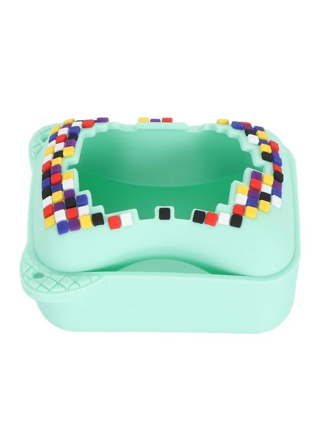 Silicone Cover Case for Bitzee Interactive Toy Digital Pet with Lanyard Scratch Resistant Electronic Pets Travel Storage Bag Green