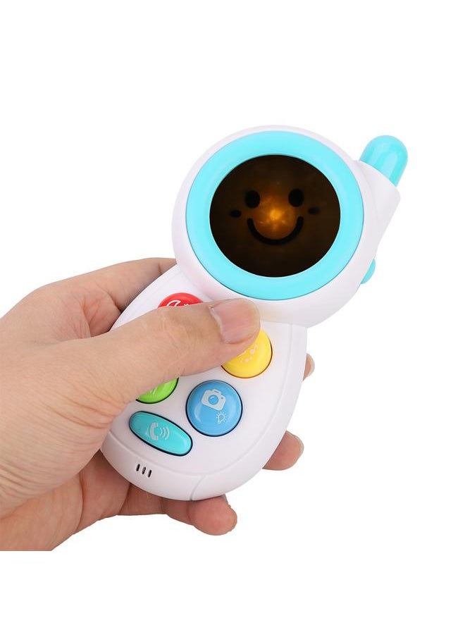 Baby Infant Simulated Animal Sound Music Phone Learning Educational Comforting Toy (Light Blue)
