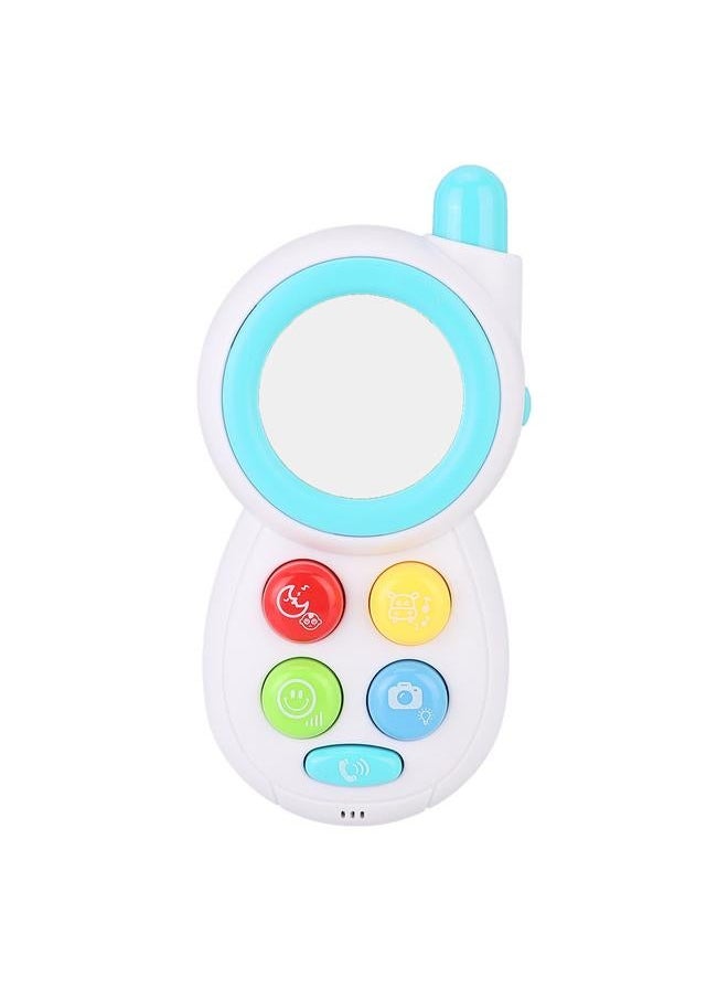 Baby Infant Simulated Animal Sound Music Phone Learning Educational Comforting Toy (Light Blue)