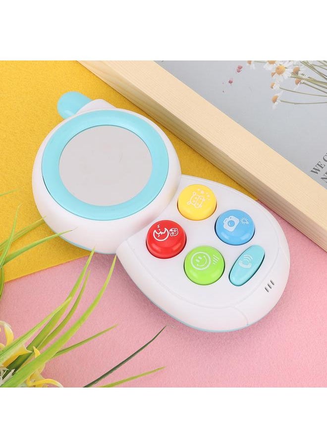 Baby Infant Simulated Animal Sound Music Phone Learning Educational Comforting Toy (Light Blue)
