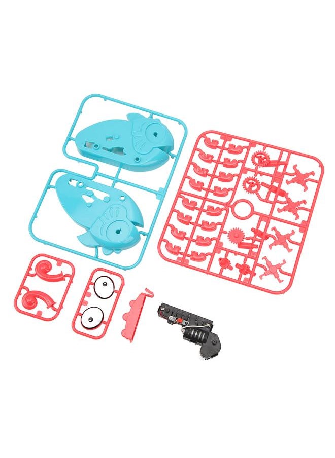 Kid Assemble Crawl Electronic Toy DIY Assembled Crawling Animal Shaped Cartoon Cute Puzzle Blue