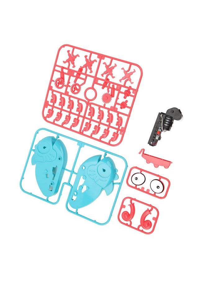 Kid Assemble Crawl Electronic Toy DIY Assembled Crawling Animal Shaped Cartoon Cute Puzzle Blue