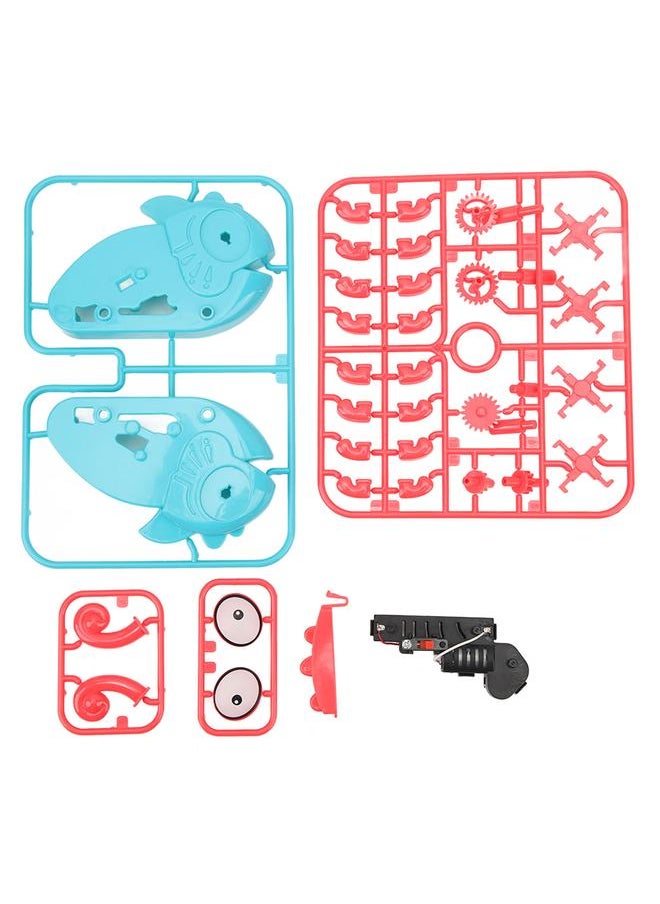 Kid Assemble Crawl Electronic Toy DIY Assembled Crawling Animal Shaped Cartoon Cute Puzzle Blue