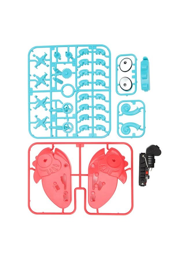 Kid Assemble Crawl Electronic Toy DIY Assembled Crawling Animal Shaped Cartoon Cute Puzzle Pink