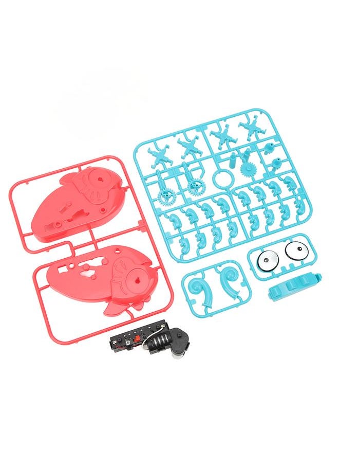 Kid Assemble Crawl Electronic Toy DIY Assembled Crawling Animal Shaped Cartoon Cute Puzzle Pink