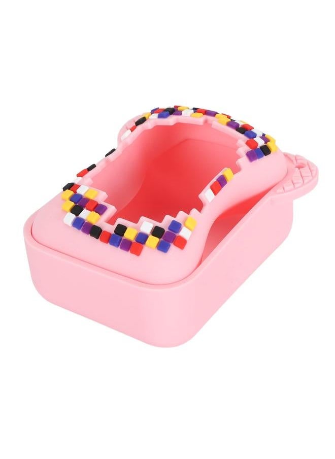 Silicone Cover Case for Bitzee Interactive Toy Digital Pet with Lanyard Scratch Resistant Electronic Pets Travel Storage Bag Pink