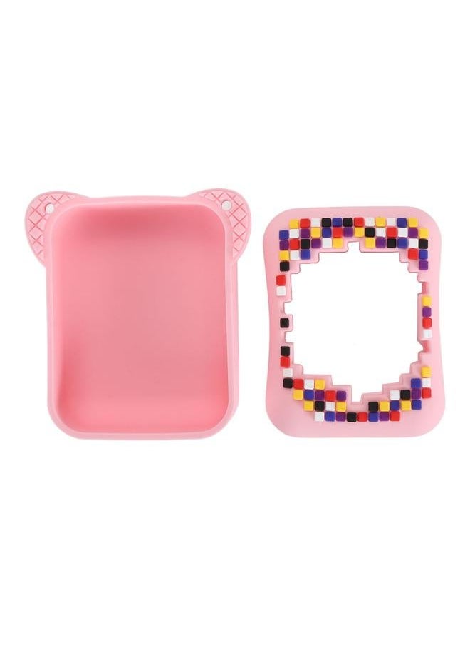 Silicone Cover Case for Bitzee Interactive Toy Digital Pet with Lanyard Scratch Resistant Electronic Pets Travel Storage Bag Pink