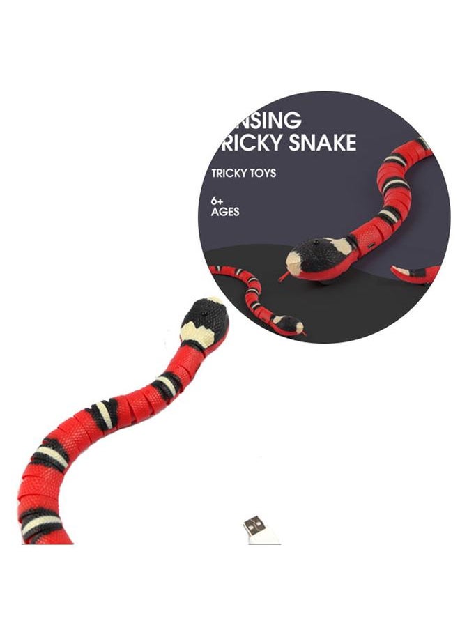 Interactive Cat Toy Smart Sensing Electronic Toy Snake Simulation Animal Model for Pet Training