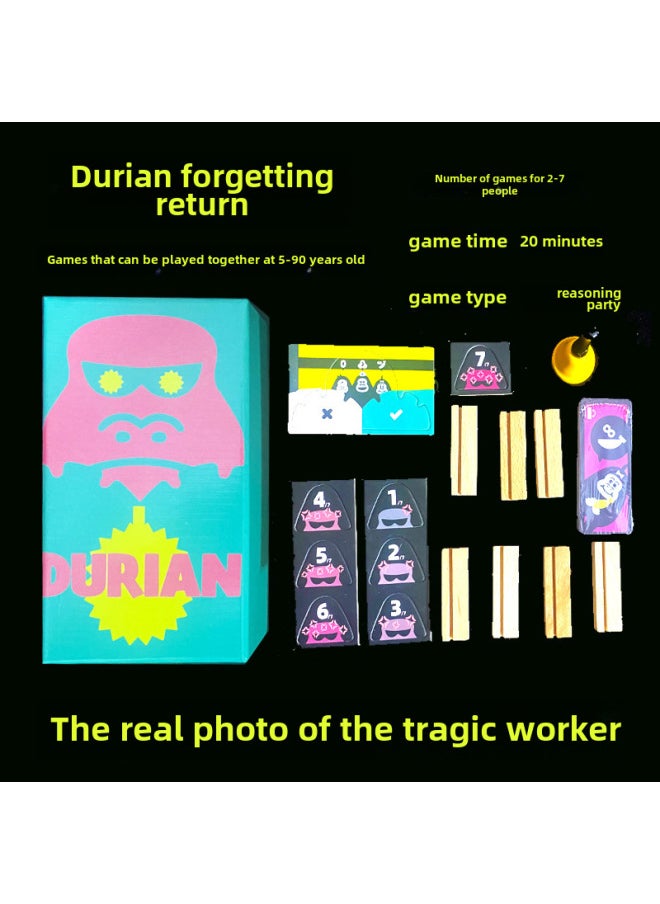 Circassie Scout SCOUT Start-up Company STARTUPS DURIAN Durian To Forget To Return To Bamboo Forest For Party Board Game-Specifications: Durian Forgets To Return