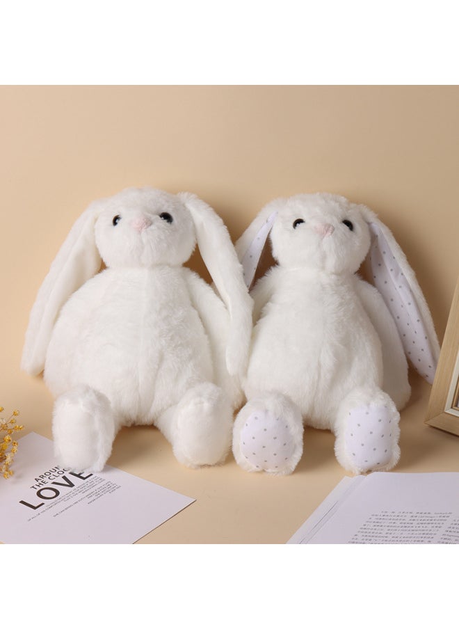 Easter Plush Rabbit Thermal Transfer Bunny Long Ear Plush Rabbit Doll Thermal Sublimation Rabbit Printable-Color:Gray Dot Cloth-Height:30cm