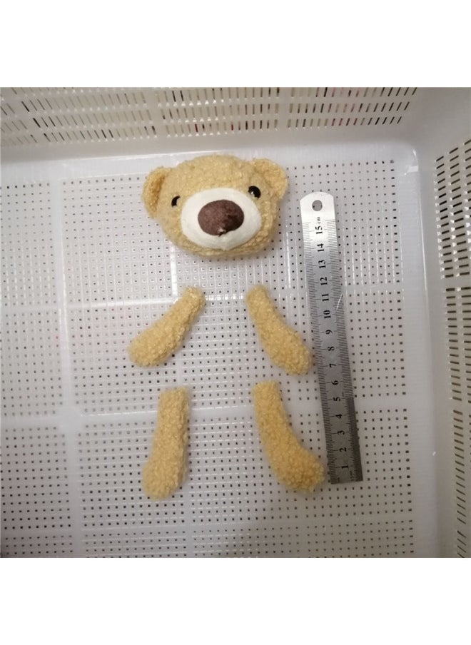 Plush Doll Doll Split White Rabbit Children's Clothes Accessories Accessories DIY Spot Wholesale-Color:Set Of Apricot Bear Limbs (a Pair Of Arms 5-6cm + A Pair Of 9cm Legs)-Height:single Price