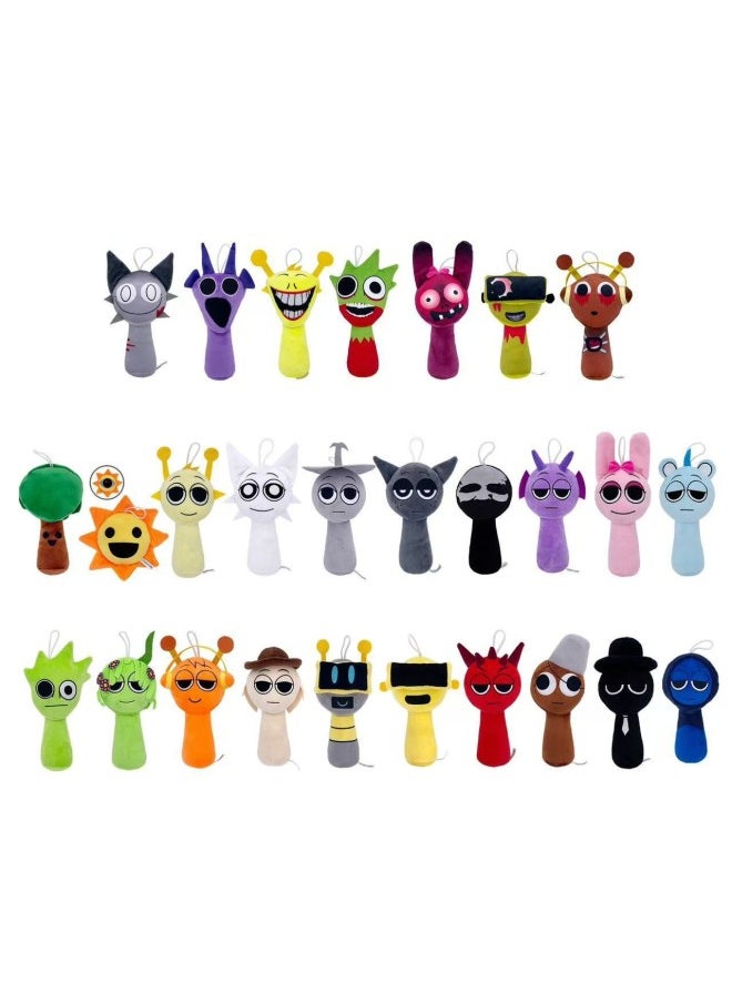 25 Years Of Explosions Sprunki Plushgzb Rhythm Box Plush Toy Doll Doll Game Surrounding-Specifications:Light Yellow Box-Color:Ordinary Packaging