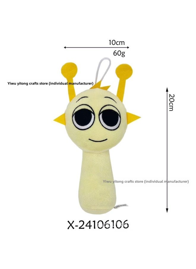 25 Years Of Explosions Sprunki Plushgzb Rhythm Box Plush Toy Doll Doll Game Surrounding-Specifications:Light Yellow Box-Color:Ordinary Packaging