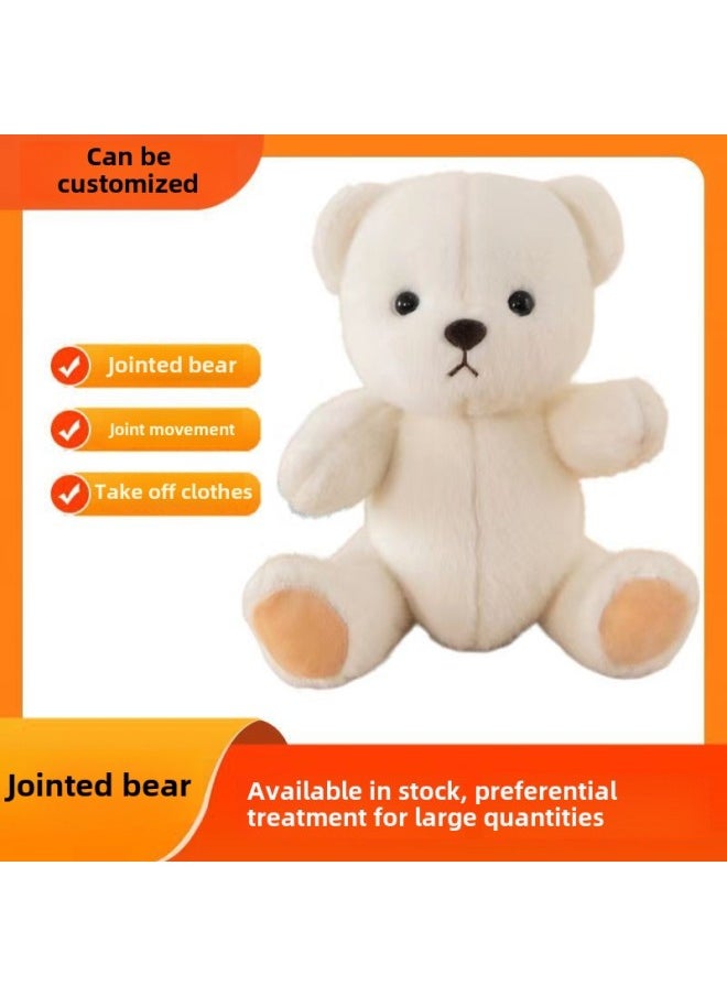 Joint Bear Doll Lena Bear 30cm Doll Clothes Plush Toy Doll 30cm Clothes Girl Gift-Color:Doodle Cat Suit ]-Height:30cm ]